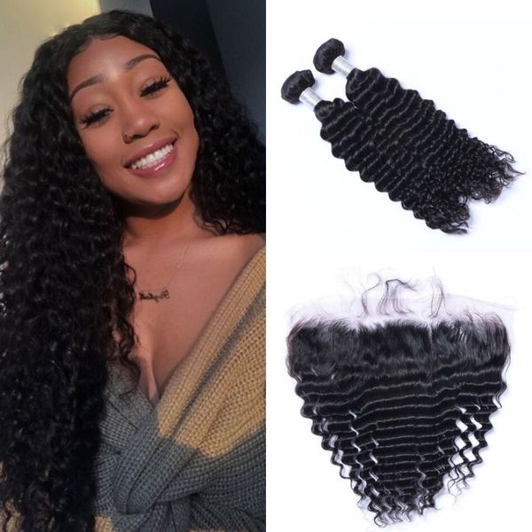 13x4 lace frontal with bundles 8-26 inch mongolian virgin human hair extensions deep wave 2 bundles with frontal, Black;brown
13x4 lace frontal with bundles 8-26 inch mongolian virgin human hair extensions deep wave 2 bundles with frontal, Black;brown