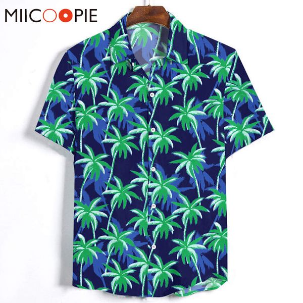 men's casual shirts summer coconut tree print mens shirt fashion hawaiian style holiday streetwear blouse men short-sleeved buttons up, White;black
men's casual shirts summer coconut tree print mens shirt fashion hawaiian style holiday streetwear blouse men short-sleeved buttons up, White;black