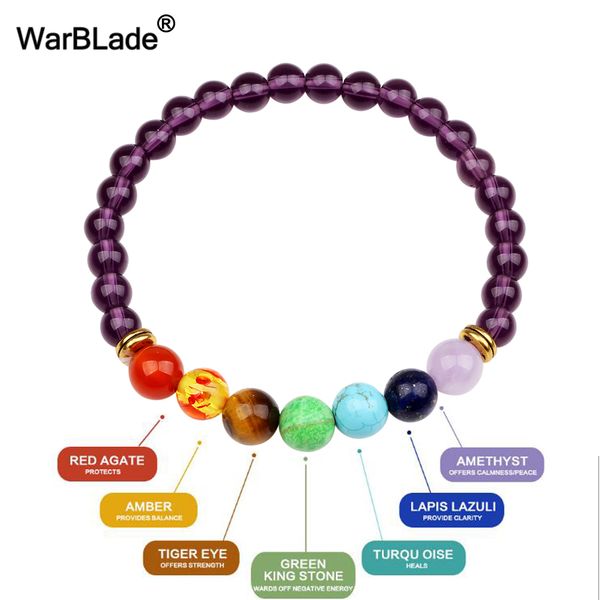 warblade new 7 reiki chakra bracelet natural stone 6mm purple crystal beads bracelets energy beads yoga wristband for men women, Black
warblade new 7 reiki chakra bracelet natural stone 6mm purple crystal beads bracelets energy beads yoga wristband for men women, Black