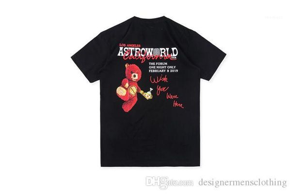 o-neck short sleeve hiphop mens tees astroworld travis fashion bear mens tshirts letters print mens, White;black
o-neck short sleeve hiphop mens tees astroworld travis fashion bear mens tshirts letters print mens, White;black