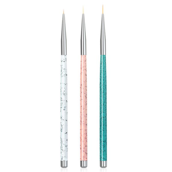 3pcs drawing diy delicate fine lines metal handle portable easy shape nail pen set designing paint brush manicure art supplies, Silver
3pcs drawing diy delicate fine lines metal handle portable easy shape nail pen set designing paint brush manicure art supplies, Silver