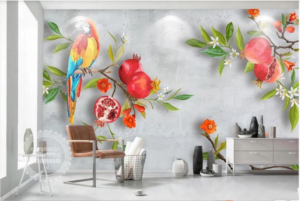 wdbh 3d wallpaper custom p hand painted idyllic pomegranate parrot background wall home decor 3d wall wallpaper for walls
wdbh 3d wallpaper custom p hand painted idyllic pomegranate parrot background wall home decor 3d wall wallpaper for walls