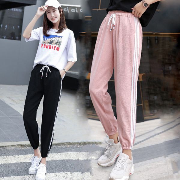 active women sweatpants high waist sport running gym stretch sports pants casual ladies girls drawstring long pants s-3xl size, Black;white
active women sweatpants high waist sport running gym stretch sports pants casual ladies girls drawstring long pants s-3xl size, Black;white