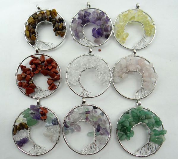 natural stone wisdom tree 7 chakra quartz crystal tiger eye turquoises pendant for diy jewelry making necklace accessories6pcs, Silver
natural stone wisdom tree 7 chakra quartz crystal tiger eye turquoises pendant for diy jewelry making necklace accessories6pcs, Silver