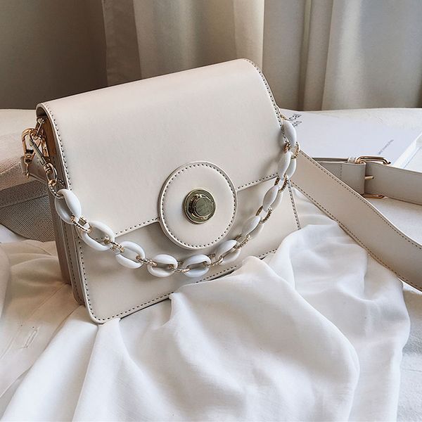 Fashion Acrylic Chain Women Bags Luxury Leather Women's Handbags Simple Flap Shoulder Messenger Bag Designer Crossbody Bag Purse
Fashion Acrylic Chain Women Bags Luxury Leather Women's Handbags Simple Flap Shoulder Messenger Bag Designer Crossbody Bag Purse