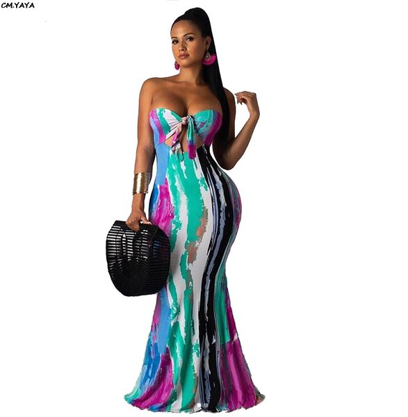2019 women tie dye print colorful tie up strapless cut up back mermaid maxi dress club party night long dresses vestidos gllz581, Black;gray
2019 women tie dye print colorful tie up strapless cut up back mermaid maxi dress club party night long dresses vestidos gllz581, Black;gray