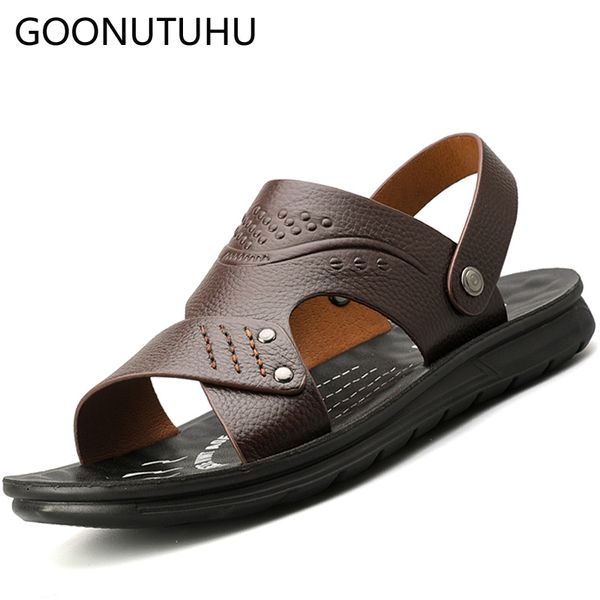 2019 new men's sandals casual leather male shoes summer breathable beach sandal man flats outdoor sandals for men shoe sale, Black
2019 new men's sandals casual leather male shoes summer breathable beach sandal man flats outdoor sandals for men shoe sale, Black