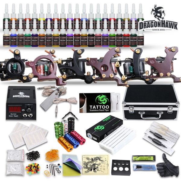 complete tattoo kit 6 machines coils guns 40 color inks power supply needles tips tattoo supply
complete tattoo kit 6 machines coils guns 40 color inks power supply needles tips tattoo supply