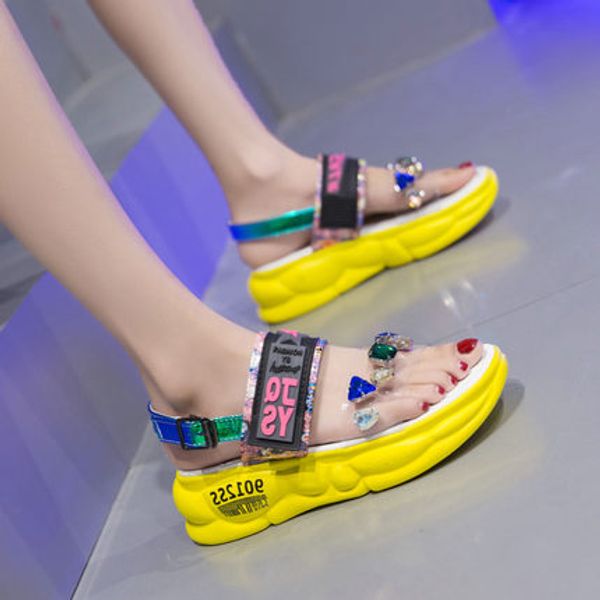 wedge heel sandals two wear female net red thick bottom summer 2020 new sponge cake increased fairy style roman shoes, Black
wedge heel sandals two wear female net red thick bottom summer 2020 new sponge cake increased fairy style roman shoes, Black