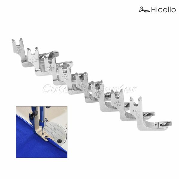 1pc all size industrial sewing machine hemmer presser foot/feet hold fabric for single-needle flat bed machines 1.6-8mm hicello, Black
1pc all size industrial sewing machine hemmer presser foot/feet hold fabric for single-needle flat bed machines 1.6-8mm hicello, Black