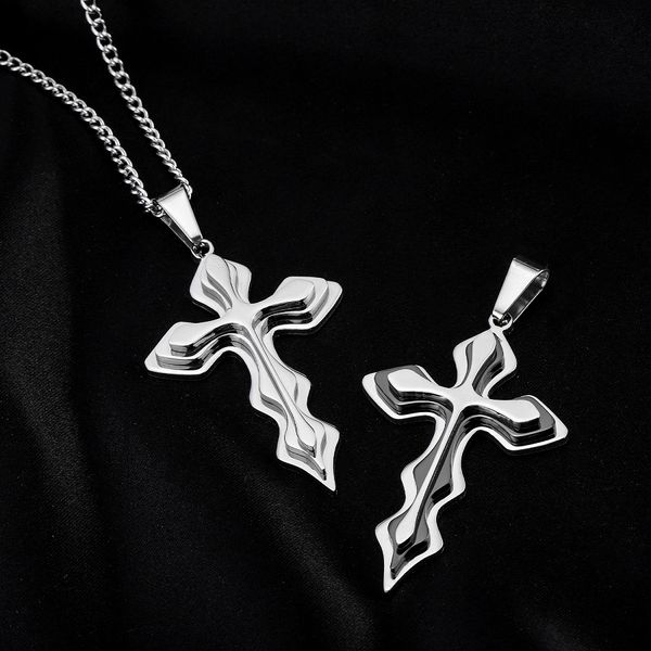 personalized fashion design men stainless steel cross pendant necklace hip hop jewelry 60cm long link chain punk designer necklace for men, Silver
personalized fashion design men stainless steel cross pendant necklace hip hop jewelry 60cm long link chain punk designer necklace for men, Silver