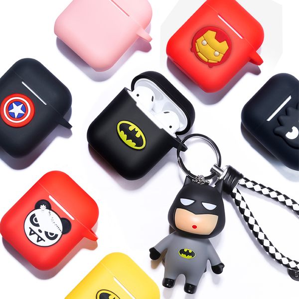 marvel cartoon silicone bluetooth earphone case for apple airpods ultra-thin cute protection cover for airpods charger box funda
marvel cartoon silicone bluetooth earphone case for apple airpods ultra-thin cute protection cover for airpods charger box funda