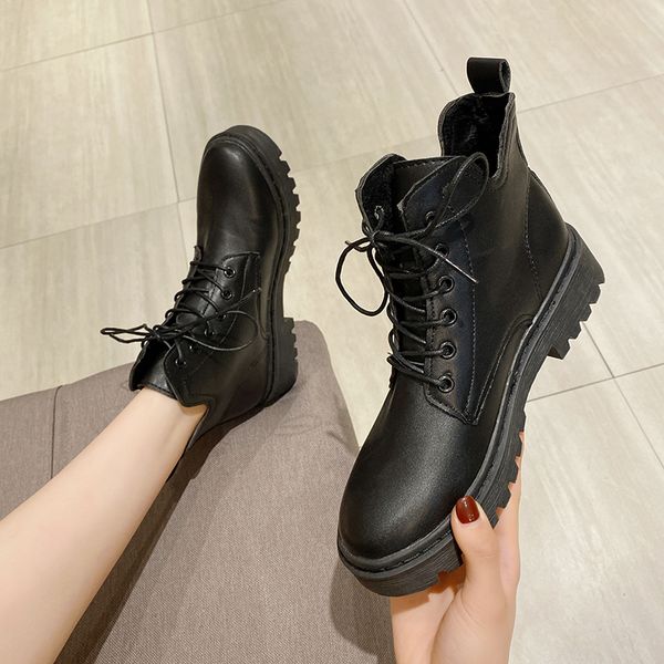 black boots lace up women shoes autumn boots-women round toe luxury designer winter footwear booties ladies clogs platform 2019
black boots lace up women shoes autumn boots-women round toe luxury designer winter footwear booties ladies clogs platform 2019