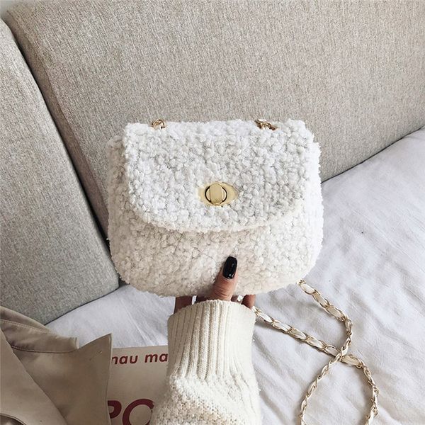 korean style women plush handbags casual totes female single shoulder bags chain cross-body bag faux fur bolsa feminina #40
korean style women plush handbags casual totes female single shoulder bags chain cross-body bag faux fur bolsa feminina #40
