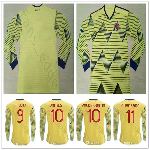 2019 Copa America Cup Long Sleeve Soccer Jerseys 10 JAMES 9 FALCAO CUADRADO VALDERRAMA Rodriguez Custom Home Yellow Football Shirt
2019 Copa America Cup Long Sleeve Soccer Jerseys 10 JAMES 9 FALCAO CUADRADO VALDERRAMA Rodriguez Custom Home Yellow Football Shirt