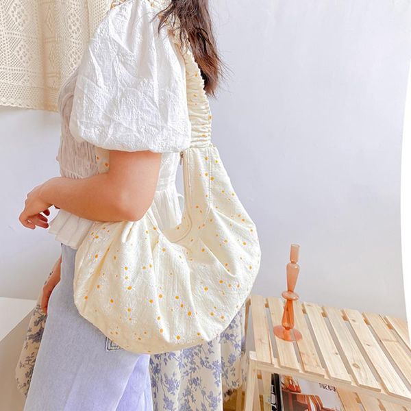 women canvas shoulder bags daisy reusable classic texture creative design chic large capacity pleated crossbody pouch
women canvas shoulder bags daisy reusable classic texture creative design chic large capacity pleated crossbody pouch