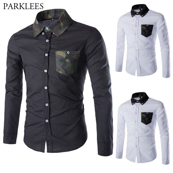 камуфляж сращивания мужчины рубашка с карман сорочка homme fashion casual тонкий mens fit с длинным рукавом камиза социальной masculina, White;black
камуфляж сращивания мужчины рубашка с карман сорочка homme fashion casual тонкий mens fit с длинным рукавом камиза социальной masculina, White;black