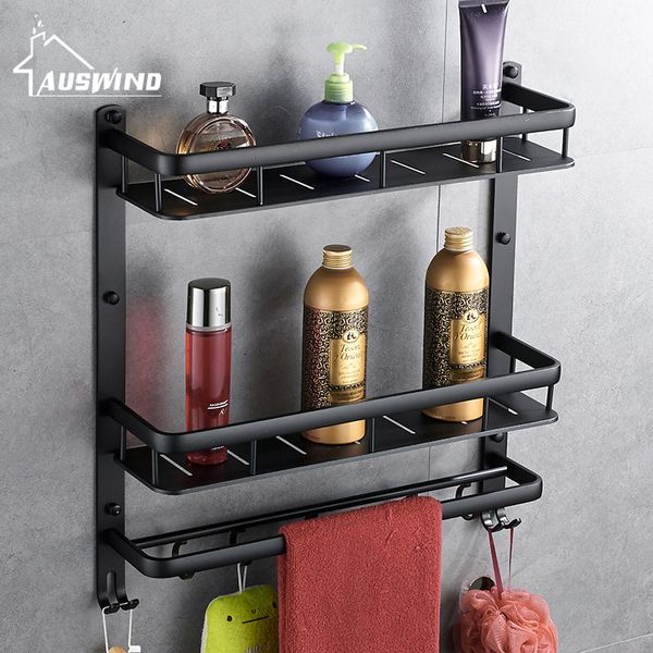 auswind antique no holes black space aluminum shelf bathroom american towel rack bathroom pendant multi layer double rod hook
auswind antique no holes black space aluminum shelf bathroom american towel rack bathroom pendant multi layer double rod hook