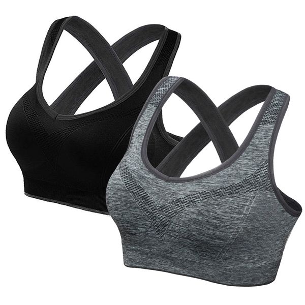 seamless brassiere yoga sport bra cross back running gym vest woman padded sports bra female fitness clothing, White;black
seamless brassiere yoga sport bra cross back running gym vest woman padded sports bra female fitness clothing, White;black