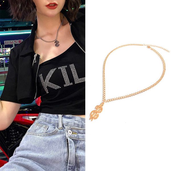 dollar necklace dollar sign popular pendant hip hop tide brand hanging chains choker suspension pendant trinket bijouterie, Silver
dollar necklace dollar sign popular pendant hip hop tide brand hanging chains choker suspension pendant trinket bijouterie, Silver