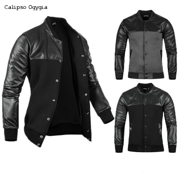 men's motorcycle jackets casual collar stitching leather jacket coat outwear spring and autumn season casual clothes coml35, Black;brown
men's motorcycle jackets casual collar stitching leather jacket coat outwear spring and autumn season casual clothes coml35, Black;brown