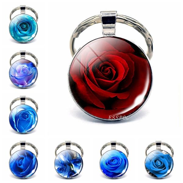 rose jewelry blue enchantress keychain flowers picture glass cabochon metal key chain mother's day gift, Silver
rose jewelry blue enchantress keychain flowers picture glass cabochon metal key chain mother's day gift, Silver