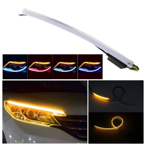 2pcs car 45cm turn signal flow daytime driving light guide car led drl 12v dc silicone daytime running lamps
2pcs car 45cm turn signal flow daytime driving light guide car led drl 12v dc silicone daytime running lamps