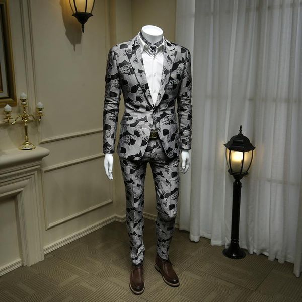 xm geeki men's fashion suit jackets mans wedding dress two-piece suits black suit british style jackets gray blazer 365wt42, White;black
xm geeki men's fashion suit jackets mans wedding dress two-piece suits black suit british style jackets gray blazer 365wt42, White;black