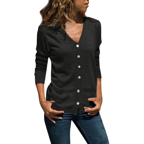 women's sweaters clothing fashion sweater cardigan spring autumn long sleeve button female top, White;black
women's sweaters clothing fashion sweater cardigan spring autumn long sleeve button female top, White;black