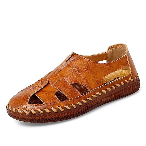 summer male outdoor sandals men comfortable casual shoes leather men breathable beach shoes sandals plus size 38~48, Black
summer male outdoor sandals men comfortable casual shoes leather men breathable beach shoes sandals plus size 38~48, Black