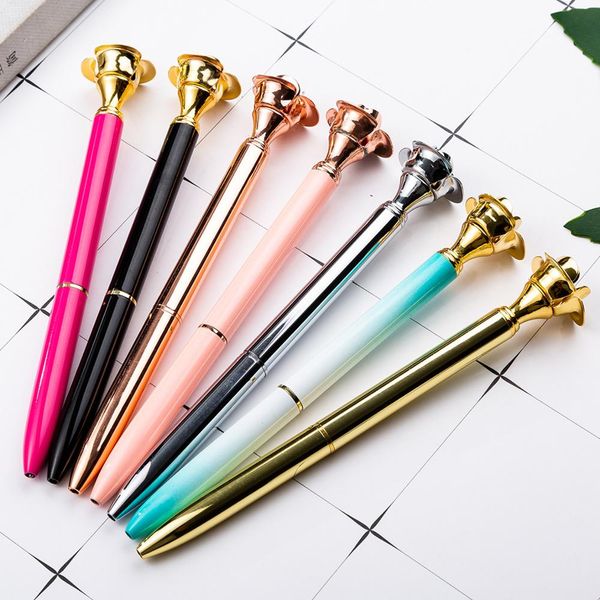 luxury rose gold ballpoint pen kawaii flower ball pens for writing stationery wedding office school supplies gift signature pen, Blue;orange
luxury rose gold ballpoint pen kawaii flower ball pens for writing stationery wedding office school supplies gift signature pen, Blue;orange