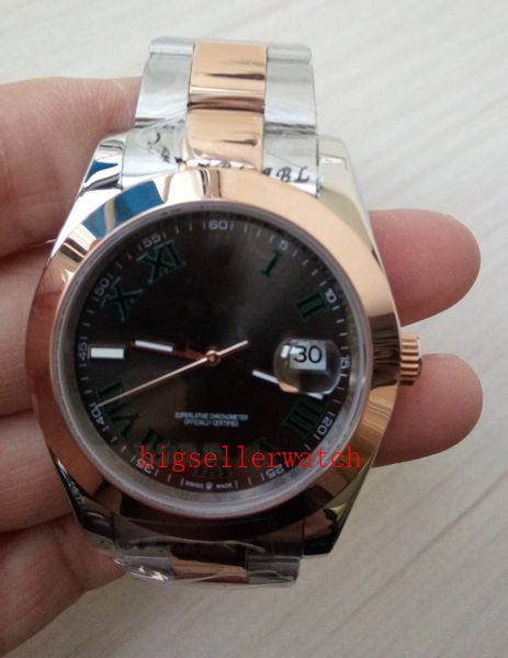 new luxury men's watch grey roman numeral 126301 rose gold & steel unused smooth bezel 41mm automatic fashion asia 2813 movement mechan, Slivery;brown
new luxury men's watch grey roman numeral 126301 rose gold & steel unused smooth bezel 41mm automatic fashion asia 2813 movement mechan, Slivery;brown