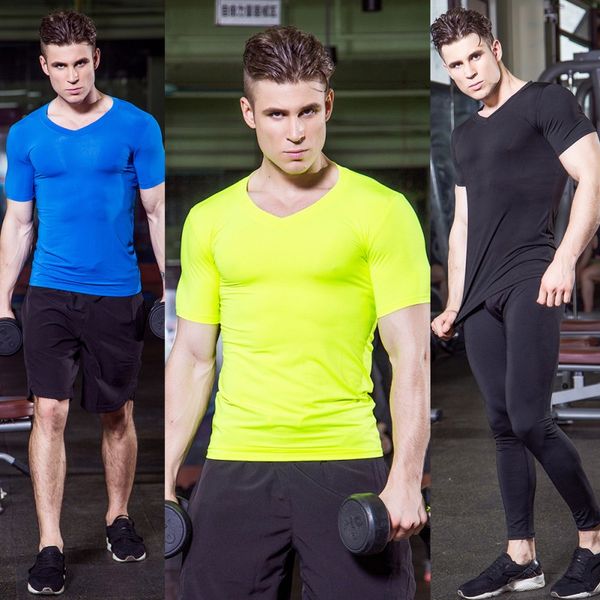 2018 new compression male quick dry breathable elastic tights tees shirts men short sleeve v-neck t-shirt, Black;blue
2018 new compression male quick dry breathable elastic tights tees shirts men short sleeve v-neck t-shirt, Black;blue
