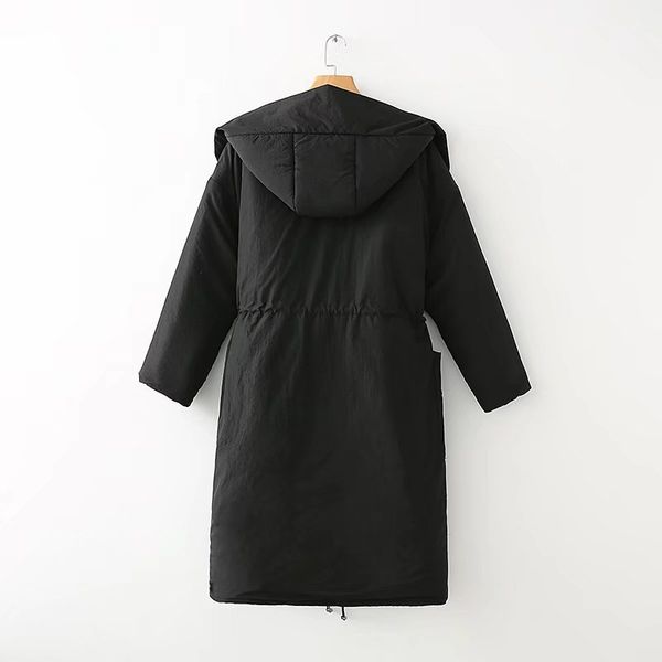 2017 western style autumn and winter women's dress new style oversized hooded long cotton coat, Blue;black
2017 western style autumn and winter women's dress new style oversized hooded long cotton coat, Blue;black