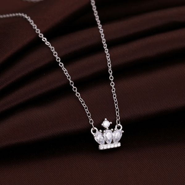 new 925 sterling silver necklace fashion silver jewelry crown zircon choker pendants necklace for women couple gift
new 925 sterling silver necklace fashion silver jewelry crown zircon choker pendants necklace for women couple gift
