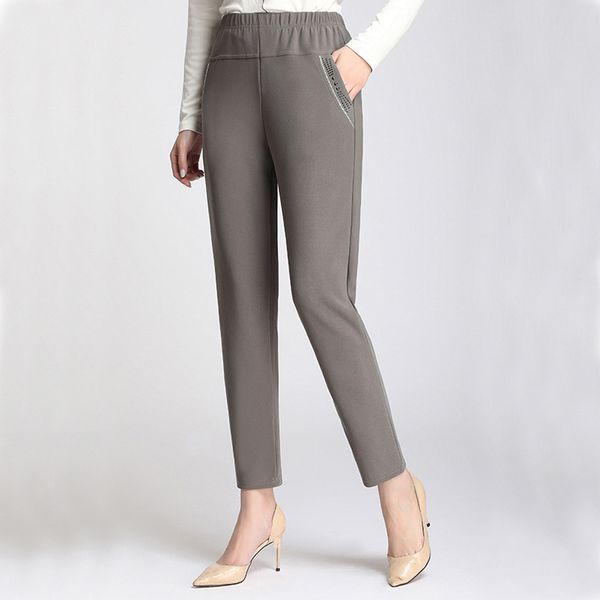 commuting harem pants high waist large size loose trouser casual harem pants spring and autumn soild color in daily for women #4, Black;white
commuting harem pants high waist large size loose trouser casual harem pants spring and autumn soild color in daily for women #4, Black;white
