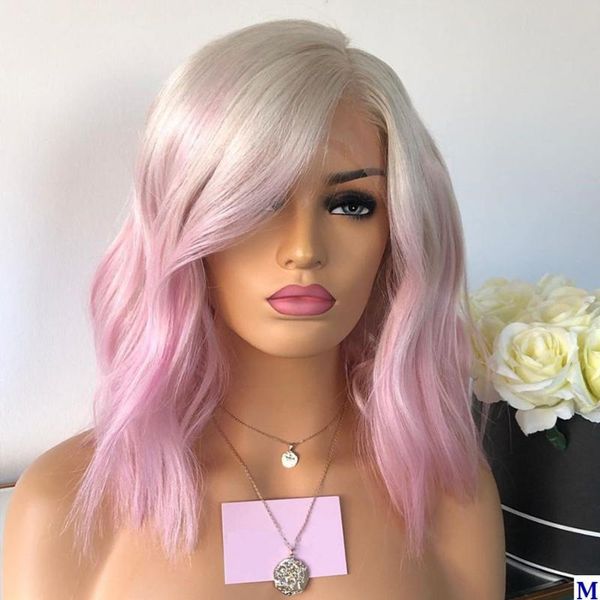 150density white/pink full lace human hair wigs ombre short 13x6 transparent lace front wigs pre plucked natural hairline, Black;brown
150density white/pink full lace human hair wigs ombre short 13x6 transparent lace front wigs pre plucked natural hairline, Black;brown