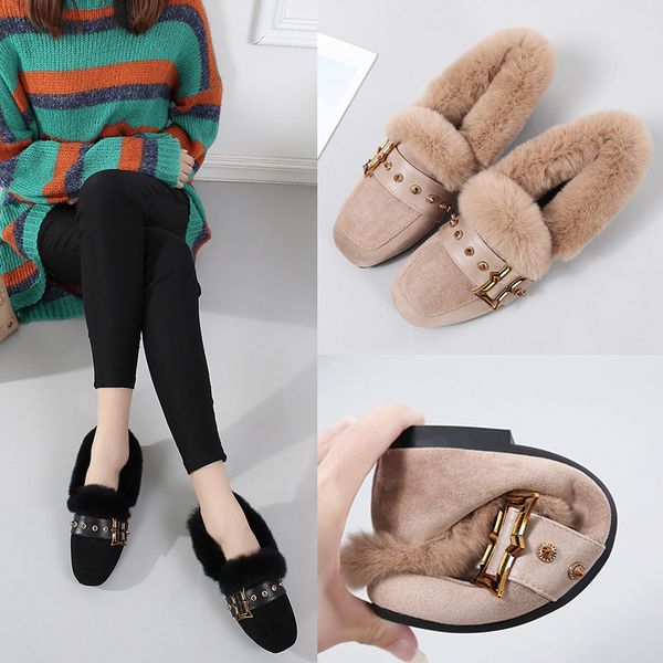 casual woman platform shoes dress flats women loafers fur square toe 2019 fashion women's rivets studs metal chain new nurse, Black
casual woman platform shoes dress flats women loafers fur square toe 2019 fashion women's rivets studs metal chain new nurse, Black