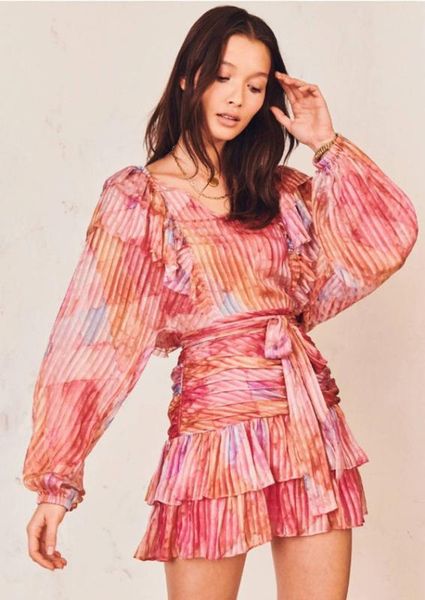 2020 v-neck long sleeve ruffled women colorful mini dress, Black;gray 
2020 v-neck long sleeve ruffled women colorful mini dress, Black;gray