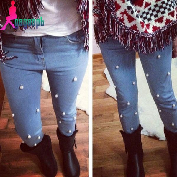2019 new jeans women fashion elasticity slim fit denim pencil pants jeans woman high waist beading skinny, Blue
2019 new jeans women fashion elasticity slim fit denim pencil pants jeans woman high waist beading skinny, Blue