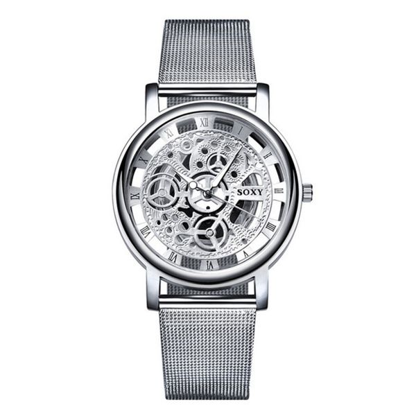 fashion business skeleton watch men engraving hollow dress quartz wristwatch stainless steel band clock drop ship, Slivery;brown
fashion business skeleton watch men engraving hollow dress quartz wristwatch stainless steel band clock drop ship, Slivery;brown