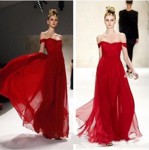 red long prom dresses off-the-shoulder sleeveless ruffles floor length elegant chiffon evening gowns custom made red carpet celebrity dress, Black
red long prom dresses off-the-shoulder sleeveless ruffles floor length elegant chiffon evening gowns custom made red carpet celebrity dress, Black