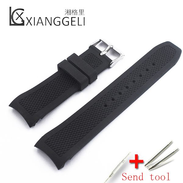watch accessories 22mm black silicone strap buckle suitable for outdoor sports diving men's rubber watch band arc interface, Black;brown
watch accessories 22mm black silicone strap buckle suitable for outdoor sports diving men's rubber watch band arc interface, Black;brown