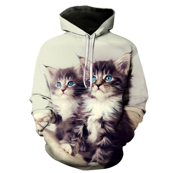 2019 autumn new men women hoodies cute pet cat 3d digital print pullovers mens casual street long sleeves sweatshirts japanese, Black
2019 autumn new men women hoodies cute pet cat 3d digital print pullovers mens casual street long sleeves sweatshirts japanese, Black