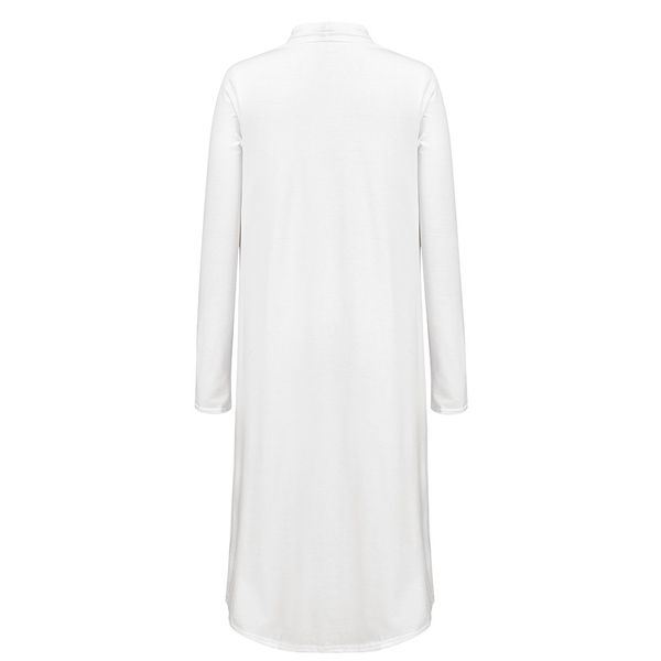 2019 women knitted long open front drape cardigan sweater spring simple solid straight clothing sweater fashion cardigan female, White
2019 women knitted long open front drape cardigan sweater spring simple solid straight clothing sweater fashion cardigan female, White
