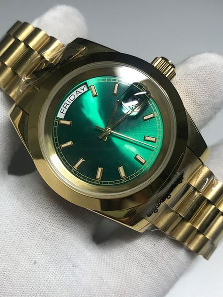 luxury mens watch 40mm day date green dial diamond face big date automatic mechanics watch men sapphire glass stainless steel wristwatches, Slivery;brown
luxury mens watch 40mm day date green dial diamond face big date automatic mechanics watch men sapphire glass stainless steel wristwatches, Slivery;brown