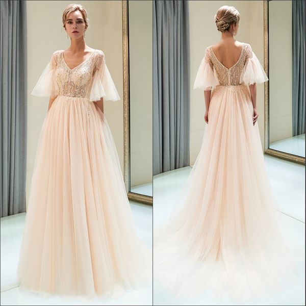 front split illusion 1/2 sleeve open back sequins beaded evening dresses a-line v neck crystals long prom gowns cps1157, Black;red
front split illusion 1/2 sleeve open back sequins beaded evening dresses a-line v neck crystals long prom gowns cps1157, Black;red