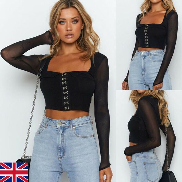 new fashion black tank women mesh long sleeve shirt ladies summer casual crop camis, White
new fashion black tank women mesh long sleeve shirt ladies summer casual crop camis, White