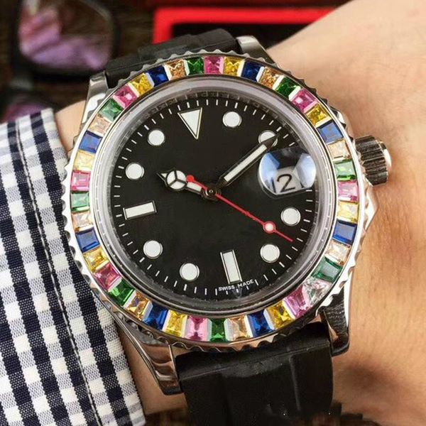 classical colorful diamond bezel yacht watch for mens automatic mechanical rubber strap automatic movement 116695 sports mens watch, Slivery;brown
classical colorful diamond bezel yacht watch for mens automatic mechanical rubber strap automatic movement 116695 sports mens watch, Slivery;brown
