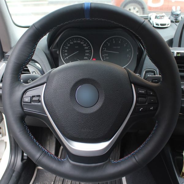 black natural leather blue marker car steering wheel cover for bmw f30 320i 328i 320d f20
black natural leather blue marker car steering wheel cover for bmw f30 320i 328i 320d f20
